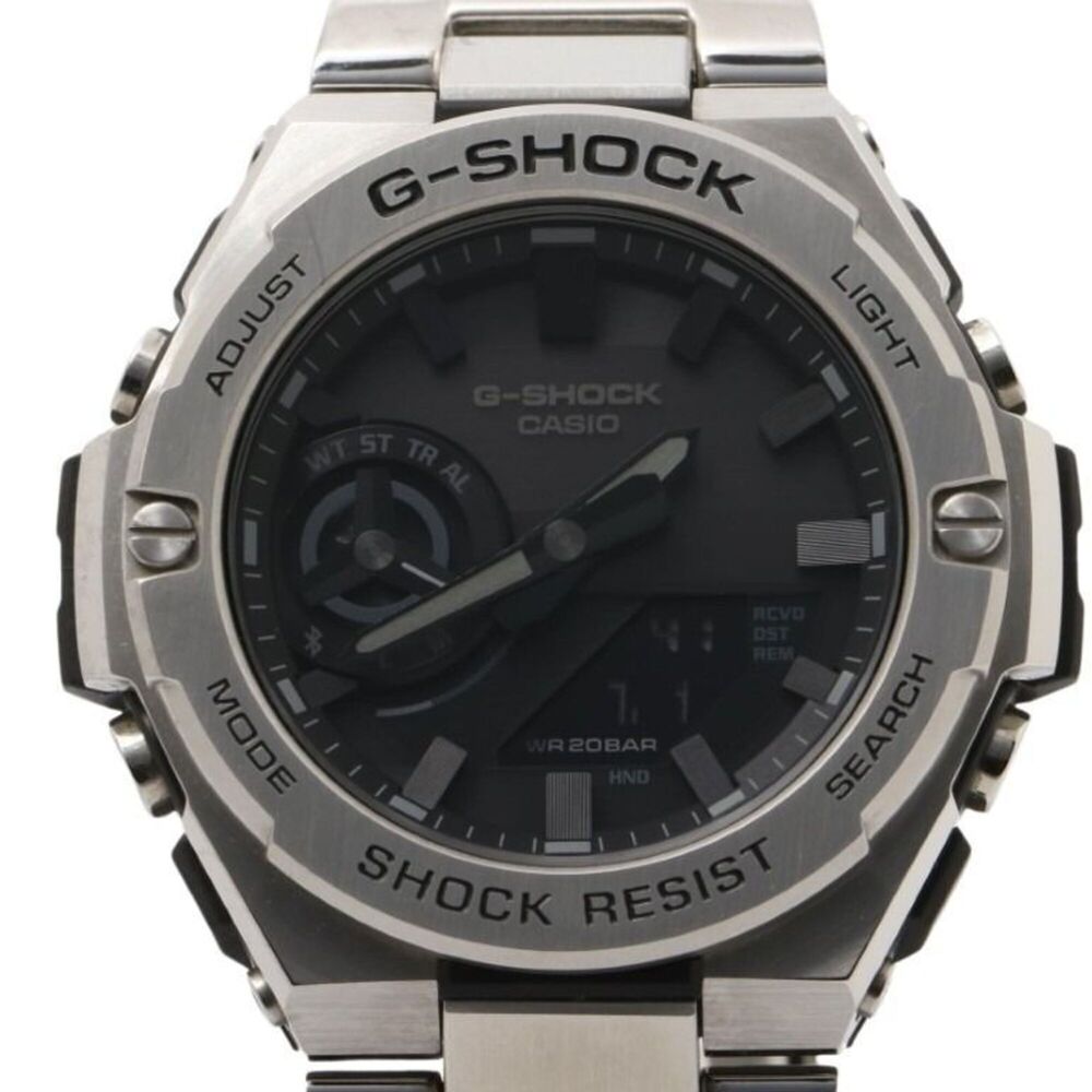 CASIO G-SHOCK G-STEEL GST-B500 Series GST-B500D-1A1JF Black Silver Resin Stai...